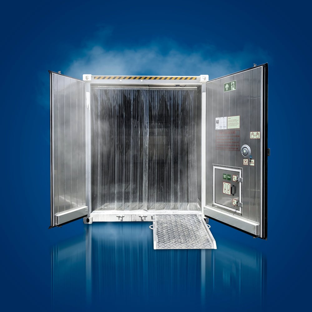 Sichere temperaturgeführt Lagerung in HACCP-konformen Kühl- und Tiefkühlcontainern.