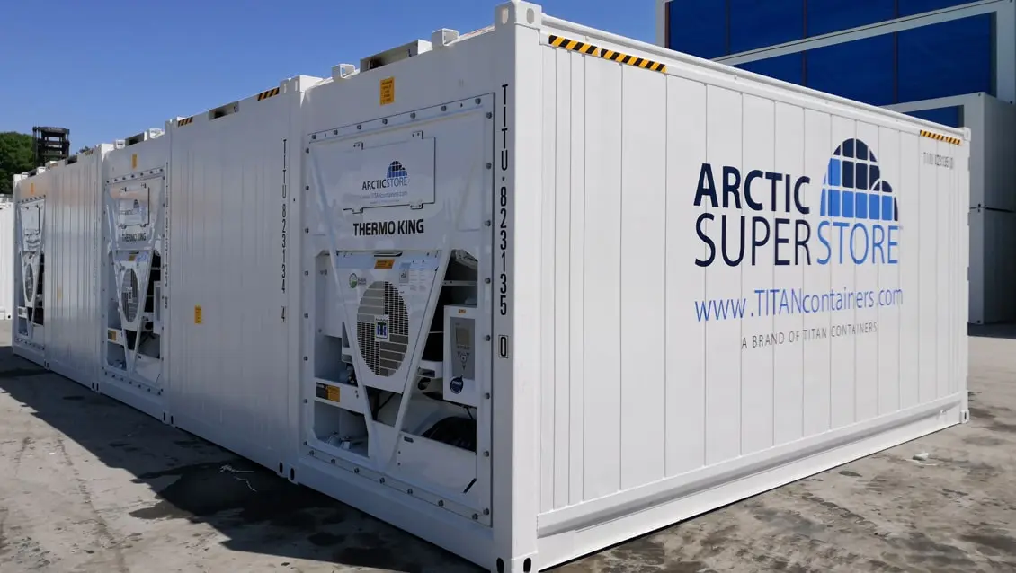 20-Fuß-Arctic-SuperStore-Kühlcontainer in Modulbauweise zur Miete