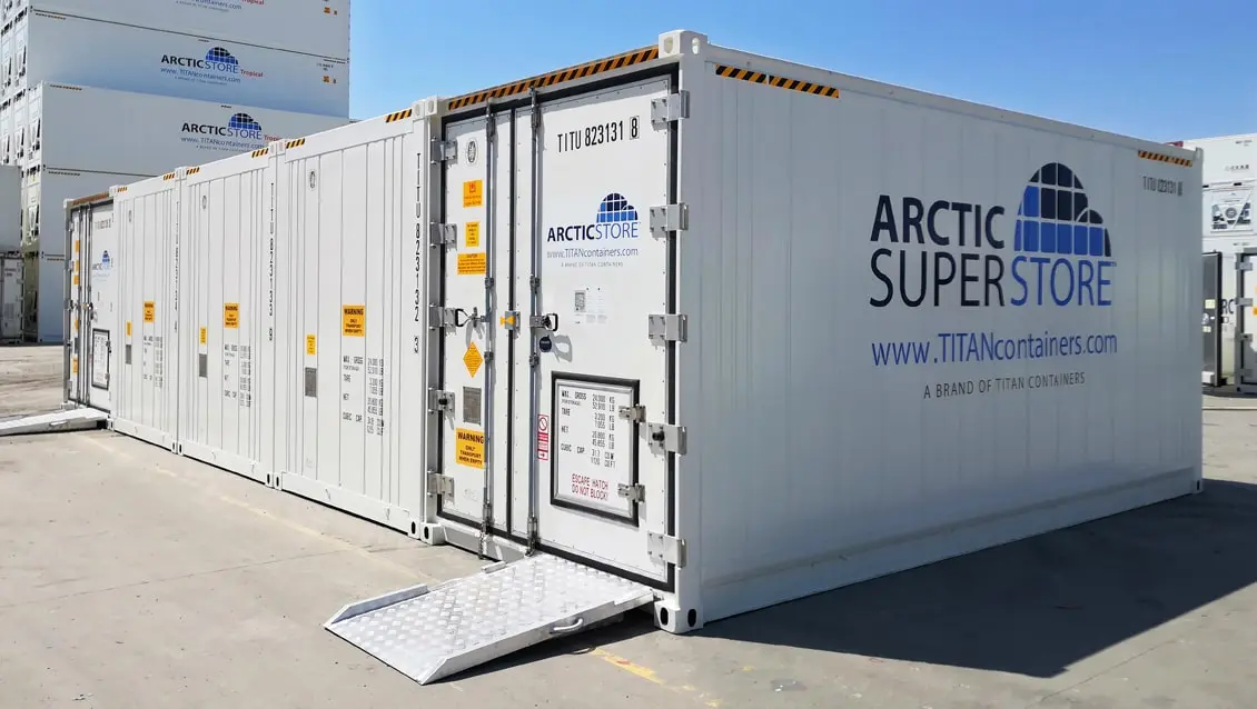 20-Fuß-Arctic-SuperStore-Kühlcontainer in Modulbauweise zur Miete