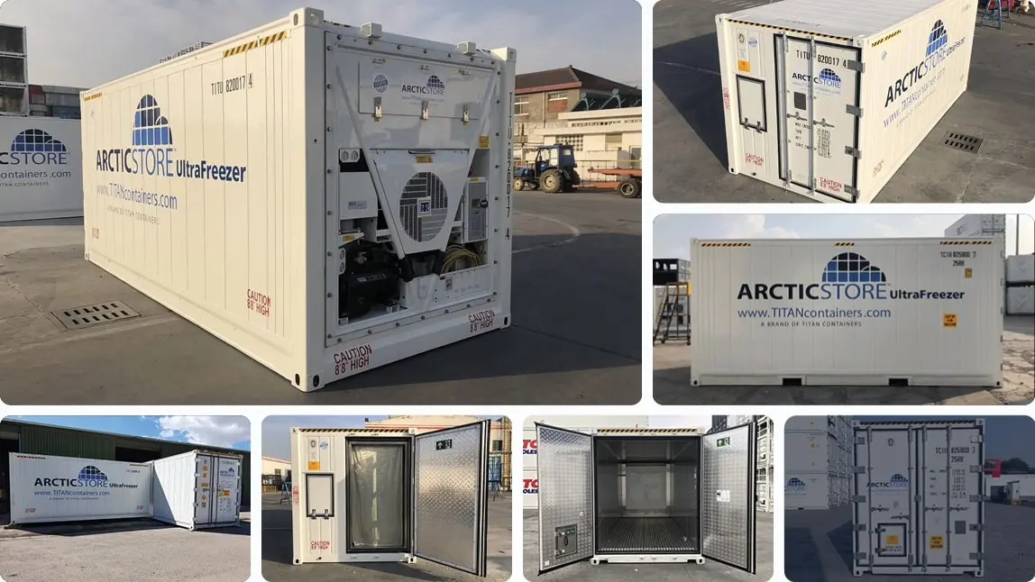 20-Fuß-Arctic-UltraFreezer-Gefriercontainer zur Miete