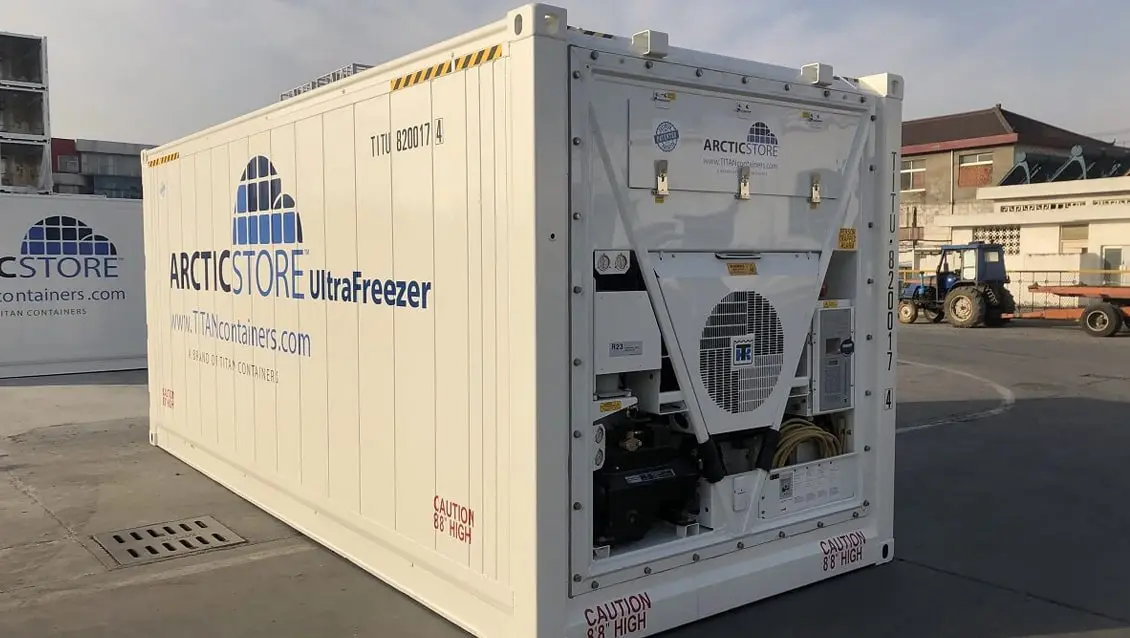 20-Fuß-Arctic-UltraFreezer-Gefriercontainer zur Miete