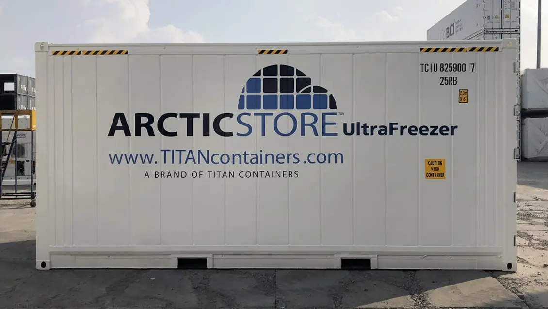 20-Fuß-Arctic-UltraFreezer-Gefriercontainer zur Miete