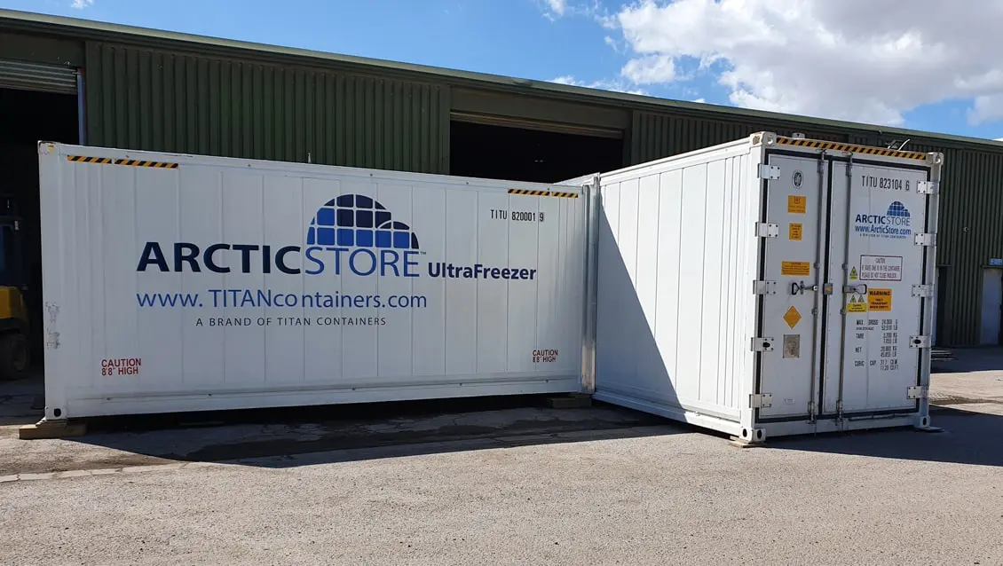 20-Fuß-Arctic-UltraFreezer-Gefriercontainer zur Miete