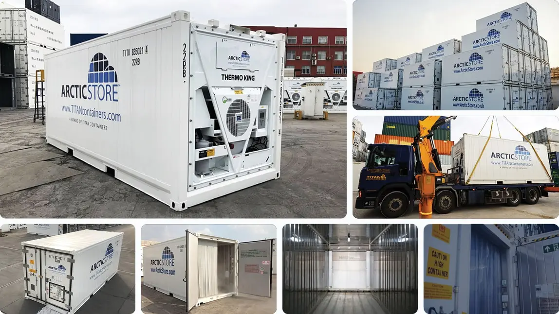 20-Fuß-ArcticStore-Kühlraumlösungen zur Miete Kühlcontainer