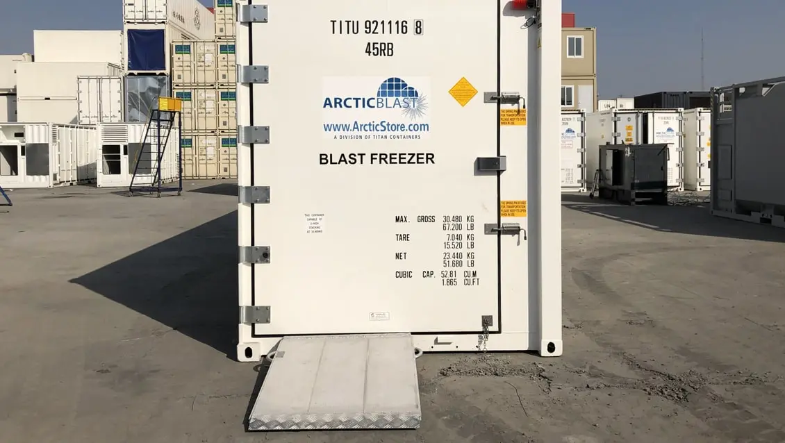 20-Fuß-Kühlcontainer ArcticBlast Rapid Chilling