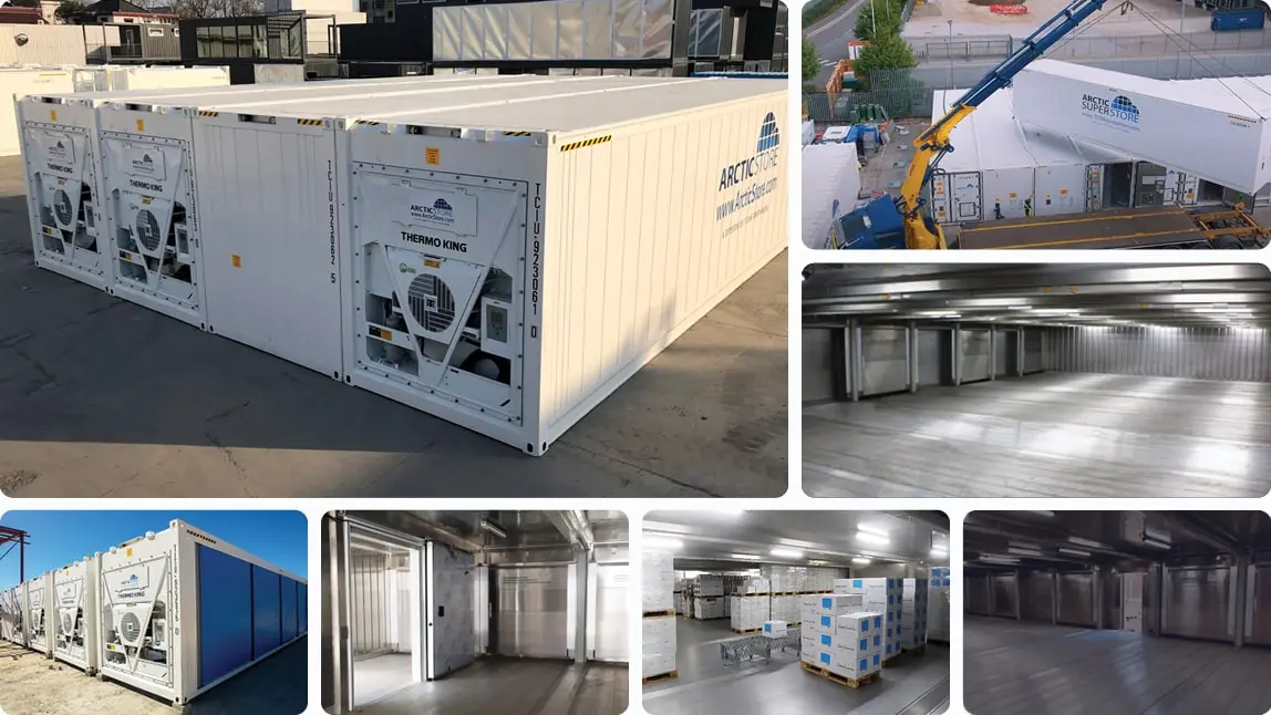 40-Fuß-Arctic-SuperStore-Kühlcontainer-Lösung für die Lagerung von Kühlwaren