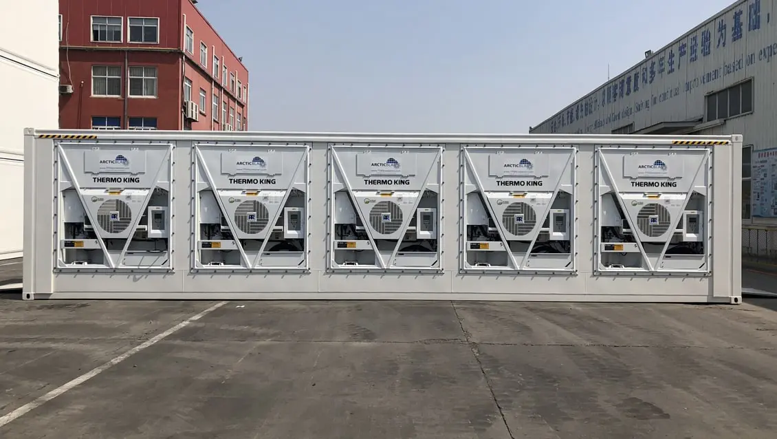 40-Fuß-ArcticBlast-Kühlcontainer zur Miete Schnellkühl-Lagerung