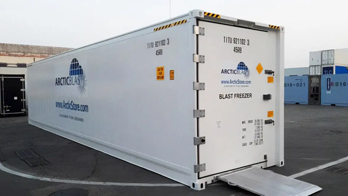 40-Fuß-ArcticBlast-Kühlcontainer zur Miete Schnellkühl-Lagerung