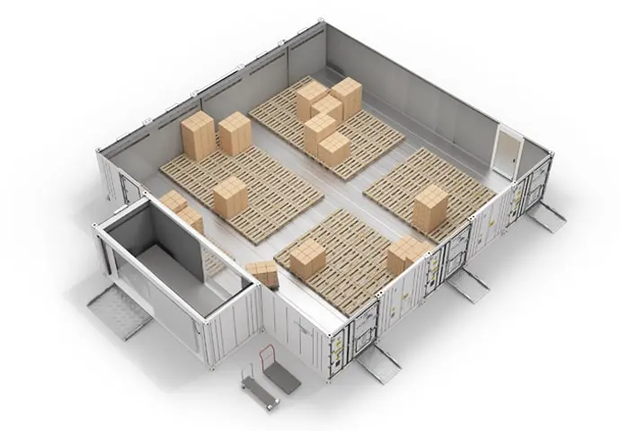 Arctic SuperStore mit Paletten und Verbindungsraum 3