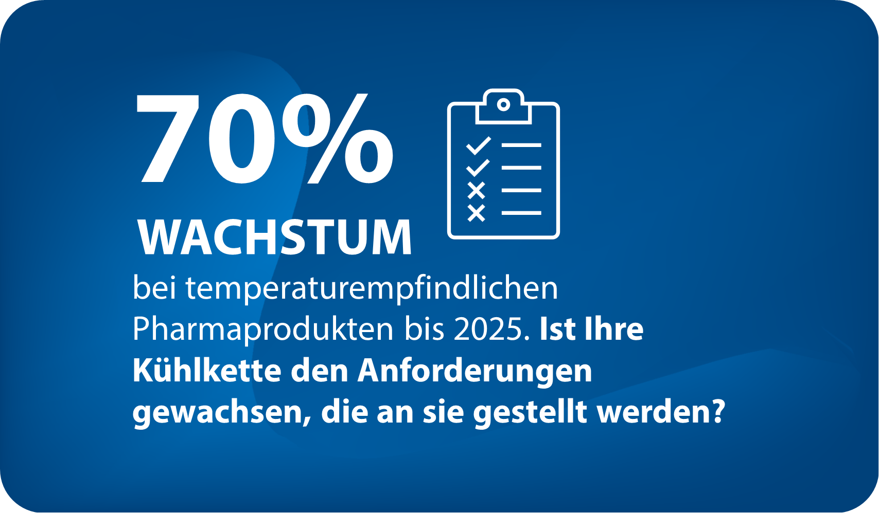 Tiefkühllagerung für die Pharmaindustrie